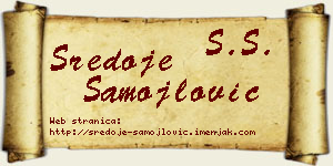 Sredoje Samojlović vizit kartica